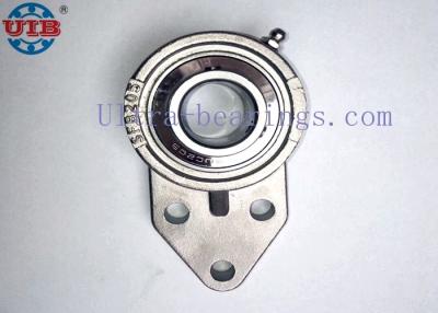 China 3 Bolt Stainless Steel Flange Bearing Housing SSUCFB205 Anti Corrosion for sale