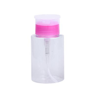 China 120/150/200/300/500ml Makeup Remover PET Plastic Press Nail Washing Bottle HDPE à venda