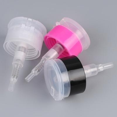 Chine 33/410 pompe en plastique de lavage de clou de pompe de clou de chapeau de secousse de presse de pompe de lotion de solvant de maquillage à vendre