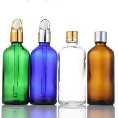 China Blue / Purple / Green Refill Glass Bottles Containers Portable Chemical Resistant  for sale