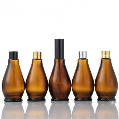 China Makeup Essential Oil Container , No Leakage Dark Glass Dropper Bottles for sale