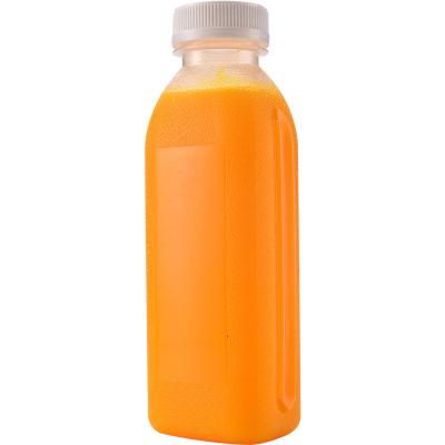 China Milk / Tea / Juice Plastic Honey Bottle 350ml Volume Clear Color With Screw Cap for sale