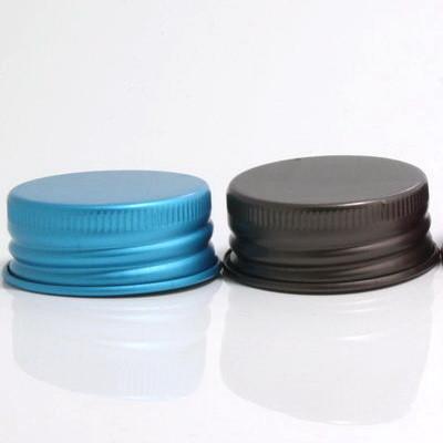 China Water Proof Aluminum Screw Cap Durable With Line Metal Material Colored for sale