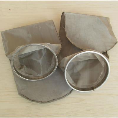 China 100 Mesh Food Grade Pocket Mesh Strainer Bag High Filtration Precision for sale