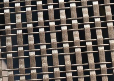 China 316 Materoal Architectural Wire Mesh Multi Color Plywood Decorative For Hotels for sale