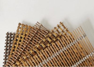 China Bronze Decorative Steel Wire Mesh For Furniture 0.6m-1.5m Width Non Rusting en venta