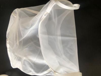 China Plant Extracts Cylindrical Nylon Mesh Filter Bags With Drawstring Non Abrasive for sale