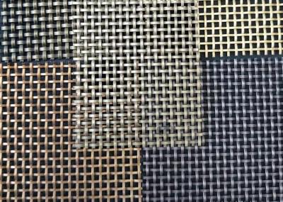 China Width 2.0m Decorative Metal Mesh For Glass Laminated Curtain Non Flammable for sale