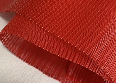 中国 赤い色ポリエステル ペーパー マシンのドライヤー シリンダー部品のための螺線形のより乾燥したスクリーンの生地 販売のため