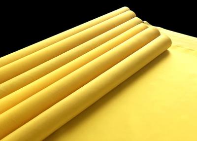 China 12t-165t Yellow Textile Polyester Screen Printing Mesh Roll 80-420mesh for sale