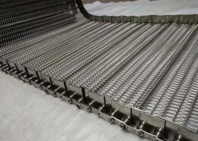 中国 304 Material Chain Mesh Conveyor Belt For Chocolate Ball Food Production 販売のため