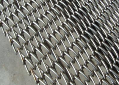 China Stainless Balanced Weave Conveyor Belts , Chain Mesh Belt For Sugar Oven for sale