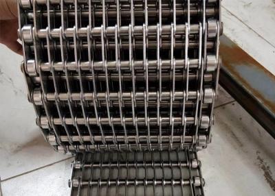 China Chopped Vegetables Frozen Eye Link Belt , Food Grade Wire Mesh belt Easy Cleaning for sale