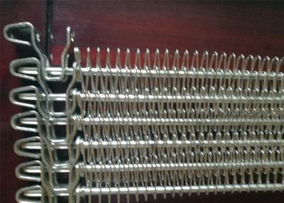 China Food Grade Spiral Mesh Conveyor Chain , SS Conveyor Belt For Vegetable Blanching for sale