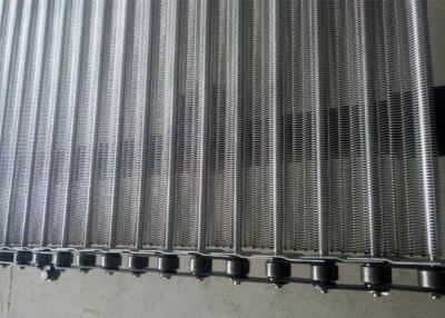 China Durable Chain Mesh Conveyor Belt Transport Of Refrigerated Food Custom Support for sale
