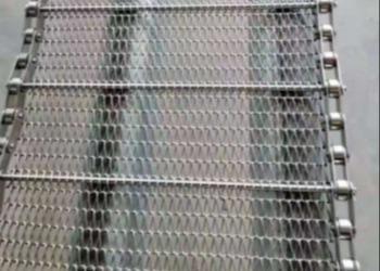 China 201 Stainless Monofilament Steel Mesh Conveyor Belt Braided Conveyor Drying for sale