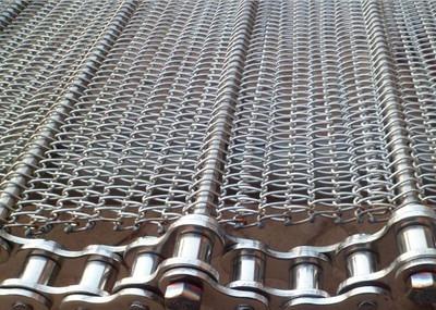 China Carbon Steel Baking Biscuit Conveyor Chain Belting 1mm Dia for sale