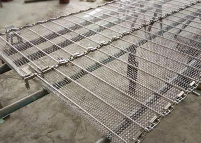 China 60cm Width Aisi 201 Chain Mesh Conveyor Belt For Bottle Conveying for sale