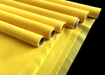 Κίνα Κίτρινο χρώμα 150 Monofilament πλέγματος εκτύπωσης οθόνης πολυεστέρας που αμπαρώνει τη σαφή ύφανση προς πώληση