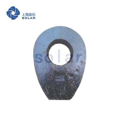China DIN 3091 Solid Thimble , Rope Wire Fitting Marked With Nominal Size for sale