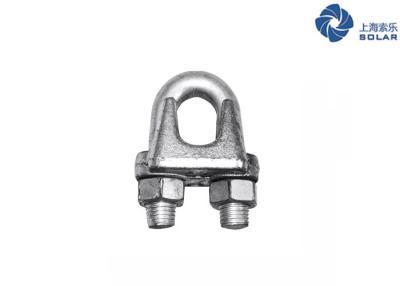China Metal Material Wire Rope Fittings Galvanised / Self Color Wire Rope Clip for sale