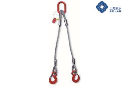 China Two Leg Synthetic Rope Slings 1Ton~60Ton SWL With High Breaking Load for sale