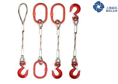 China Single Leg Customized Synthetic Rope Slings End With Thimbled Eye for sale