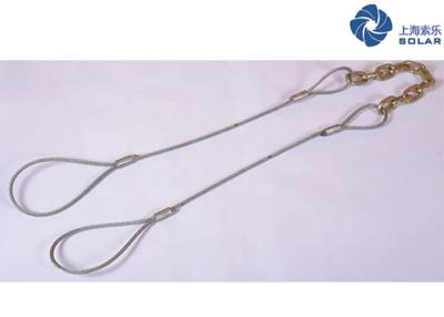 中国 高力合金鋼の鋼線ロープが付いている持ち上がるチェーン吊り鎖の端 販売のため