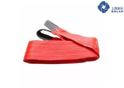 China High Tenacity Eye To Eye Polyester Lifting Slings Customized Length for sale