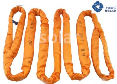 China Eye Eye Round Polyester Lifting Slings Extremely Light Weight CE/GS Certificate for sale
