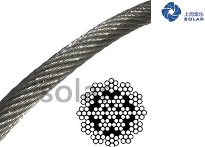 China 8mm- 72mm Special Wire Rope 19x7 18X7+IWS For Building And Industrial Cranes for sale