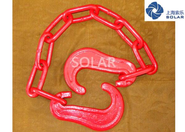 Quality Customized Size Cargo Lashing Equipment Chain Both End With High Tensile Hook for sale
