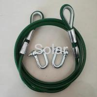 Quality Customized Steel Trailer Rope End With Hook/Shackle Oilless Stell Wire Rope Car for sale