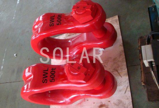 Quality Omega Heavy Duty Forged US Type Wide Body Flat Bow Shackle SWL 40ton - 1550ton for sale