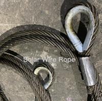 Quality 20-100mm Steel Wire Rope Lifting Sling Hard Eye With High Breaking Strength for sale