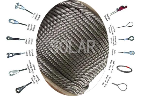 Quality Steel Material Customized Wire Rope Sling IWR / IWS / FC Core Type for sale