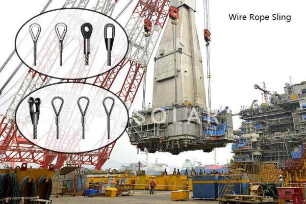 Quality Steel Material Customized Wire Rope Sling IWR / IWS / FC Core Type for sale