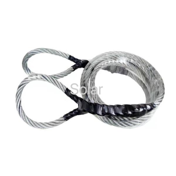 Quality 10mm-80mm Steel Wire Man Hand Spliced soft Eye, Loop Loop sling, Lifting Tool for sale
