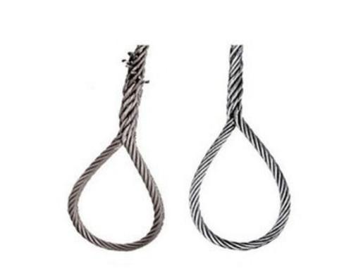 Quality 10mm-80mm Steel Wire Man Hand Spliced soft Eye, Loop Loop sling, Lifting Tool for sale