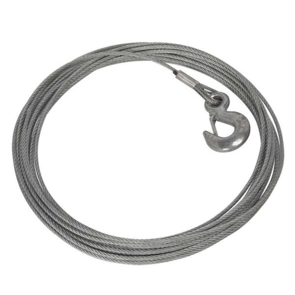 Quality Solar Galvanized swaged steel wire rope sling with double hook for sale