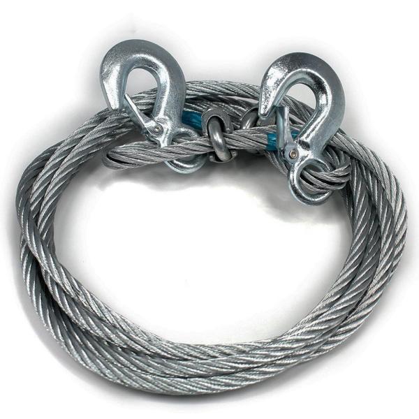 Quality Solar Galvanized swaged steel wire rope sling with double hook for sale