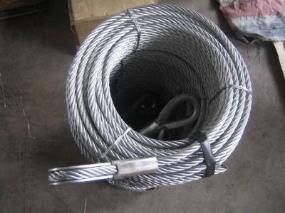 China Thimble On Both Ends 2.46t Wire Rope Cable Slings for sale
