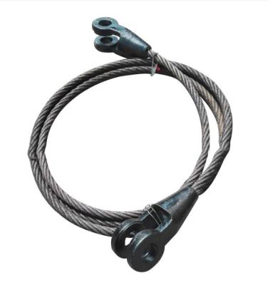中国 固体によって押される指ぬきのフェルールの太陽炭素鋼ワイヤー ロープの吊り鎖 販売のため