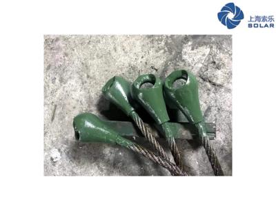 China Casting Mooring Spelter Socket DIN Wire Rope Sling for sale