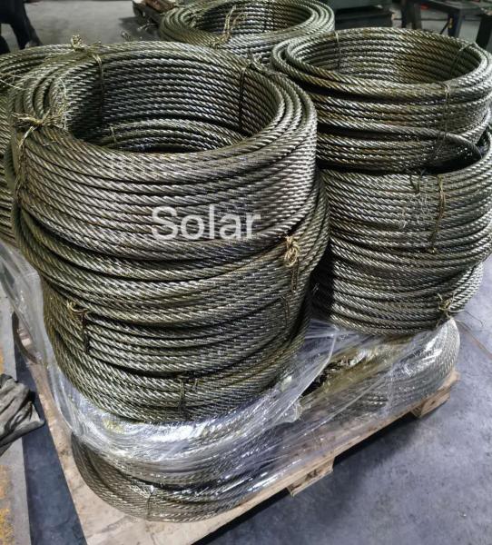 Quality Round Hot Rolled 8x19W+IWR 8x19W+FC Steel Wire Rope for sale