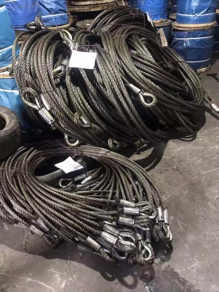 Quality 18x7+FC Galvanized Hoisting Non Rotating Wire Rope Sling For Crane for sale