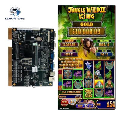 China Jungle Wild II King 2022 Newest Gambling Hot Selling Earn Money Ultimate Casino Slot Game Board Kits Machine For Sale for sale