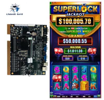 China Super Link 5 in 1 Piggy Bankin Hot Sale Factory Slotting Machine Game Slot Casino Board Kits Cabinet With Bill Acceptor for sale