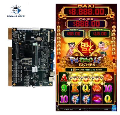 China Red Envelope 4 in 1 Riches Latest Skill Coin Pusher Funny Gambling Arcade Casino Slot Game Machine Board Kits for sale