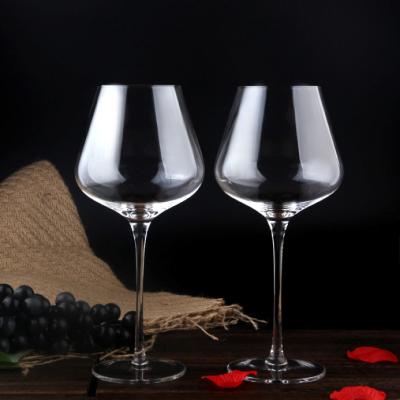 China Hand Blowned Thin Wall Lead Free Crystal Wine Glass for sale